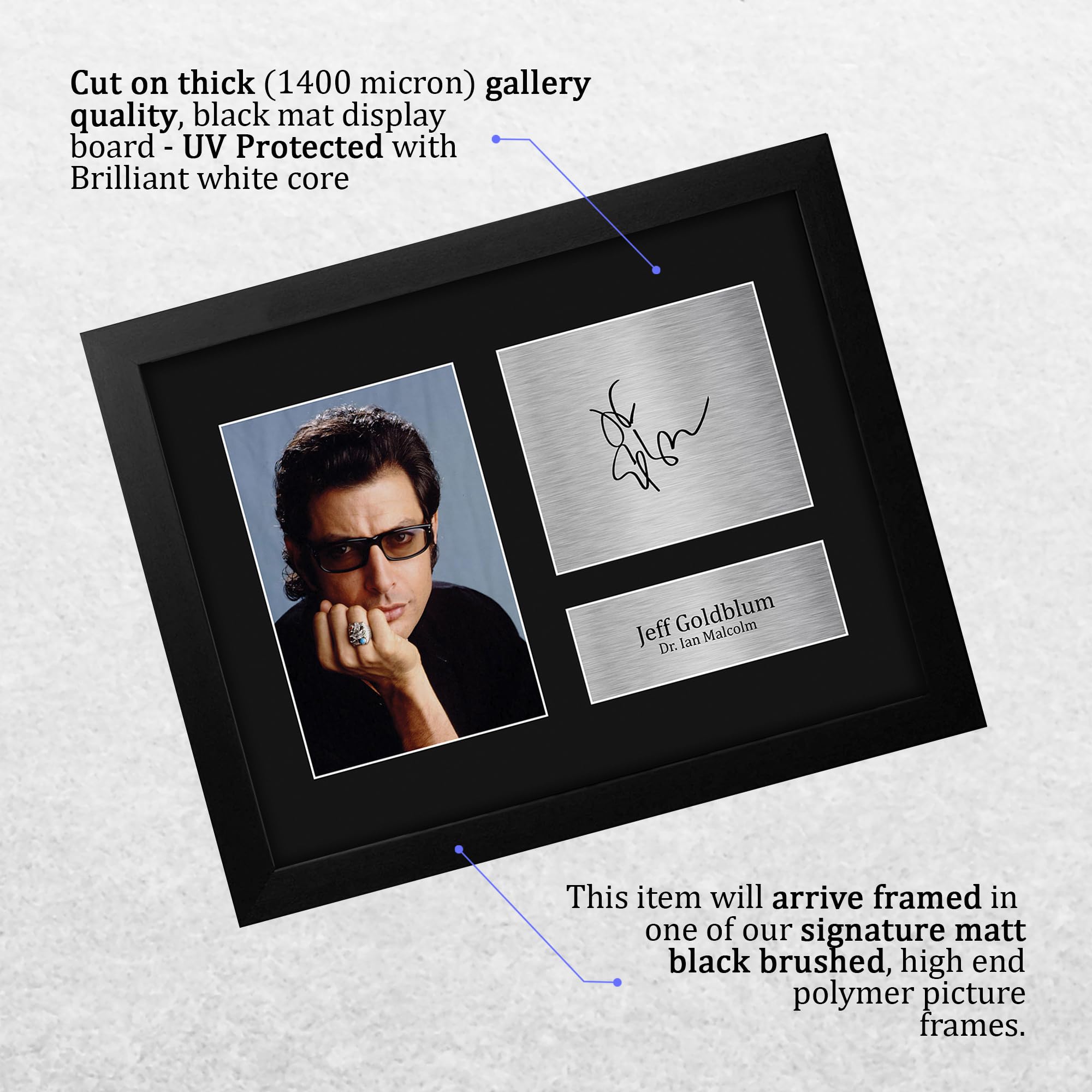 Jeff Goldblum 直筆サイン Amazon.com: Generic Framed Photograph - Jeff Goldblum Autograph